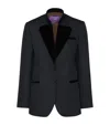 Weekend Max Mara Virgin Wool Blazer In Navy