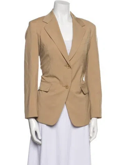 Pre-owned Weekend Max Mara Virgin Wool Blazer In Neutral