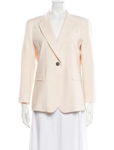 Pre-owned Weekend Max Mara Virgin Wool Blazer In Neutral