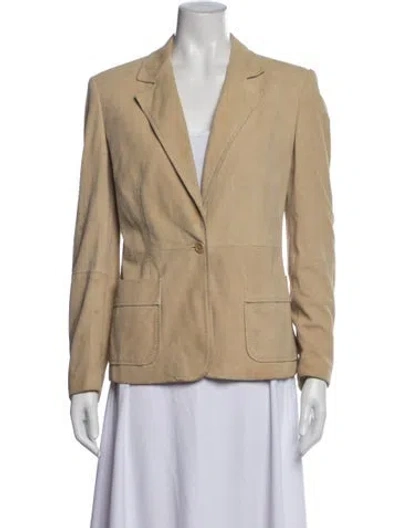 Pre-owned Weekend Max Mara Virgin Wool Blazer In Neutral