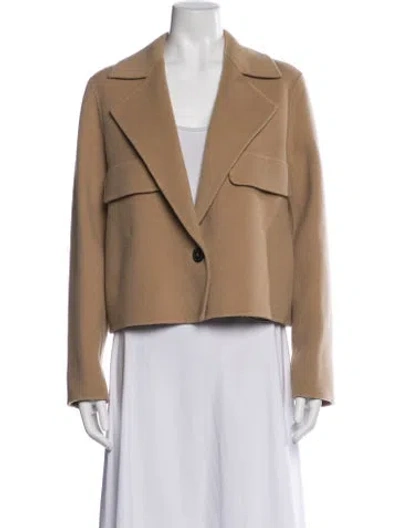 Pre-owned Weekend Max Mara Virgin Wool Blazer In Neutral