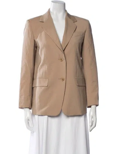 Pre-owned Weekend Max Mara Virgin Wool Blazer In Neutrals