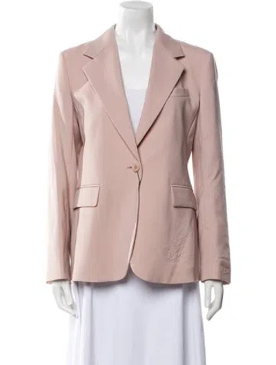 Pre-owned Weekend Max Mara Virgin Wool Blazer In Pink