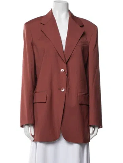 Pre-owned Weekend Max Mara Virgin Wool Blazer W/ Tags In Red
