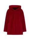 Weekend Max Mara Virgin Wool-blend Coat In Red