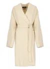 Weekend Max Mara Virgin Wool Coat In Neutral