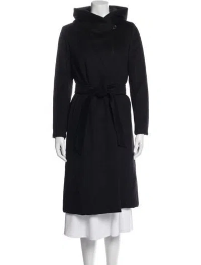 Pre-owned Weekend Max Mara Virgin Wool Coat In Blue