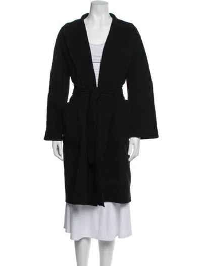 Pre-owned Weekend Max Mara Virgin Wool Coat In Blue