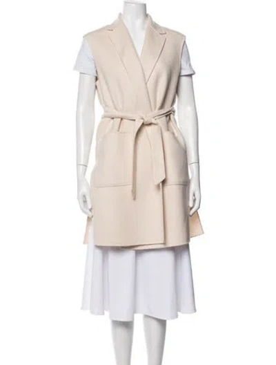 Pre-owned Weekend Max Mara Virgin Wool Coat In Blue/neutrals