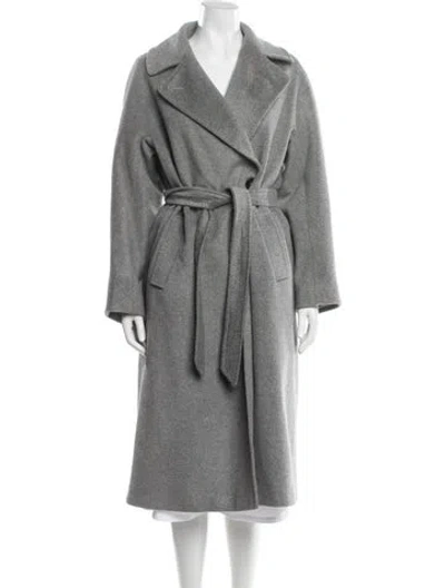 Pre-owned Weekend Max Mara Virgin Wool Coat In Gray