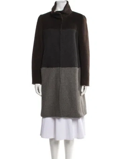 Pre-owned Weekend Max Mara Virgin Wool Coat In Multi
