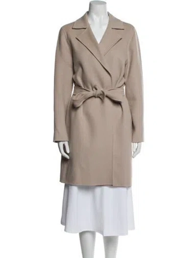 Pre-owned Weekend Max Mara Virgin Wool Coat In Neutral