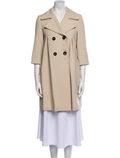 Pre-owned Weekend Max Mara Virgin Wool Coat In Neutral