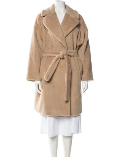 Pre-owned Weekend Max Mara Virgin Wool Coat In Neutral