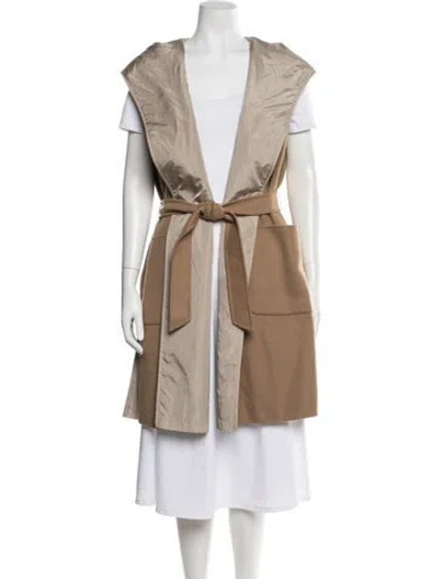 Pre-owned Weekend Max Mara Virgin Wool Coat In Neutral