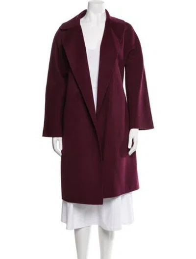 Pre-owned Weekend Max Mara Virgin Wool Coat In Red