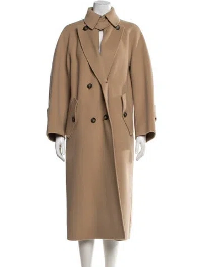 Pre-owned Weekend Max Mara Virgin Wool Coat W/ Tags In Neutral