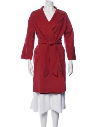 Pre-owned Weekend Max Mara Virgin Wool Coat W/ Tags In Red