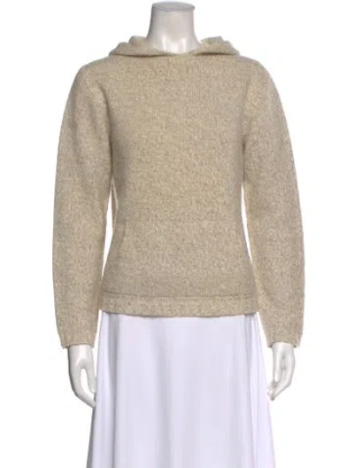 Pre-owned Weekend Max Mara Virgin Wool Crew Neck Sweater In Neutral
