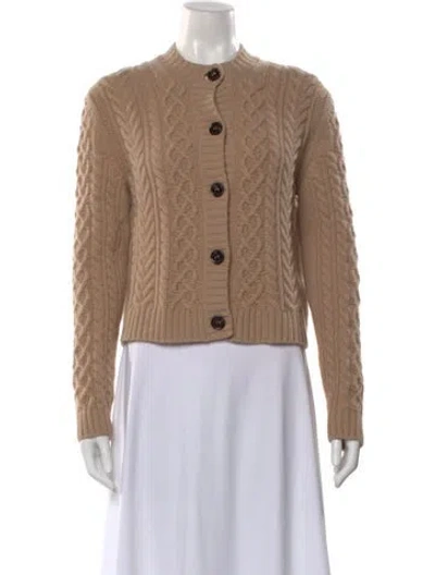 Pre-owned Weekend Max Mara Virgin Wool Crew Neck Sweater In Neutral