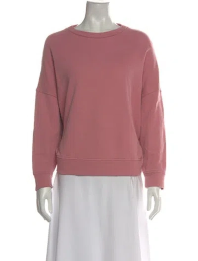 Pre-owned Weekend Max Mara Virgin Wool Crew Neck Sweatshirt In Pink