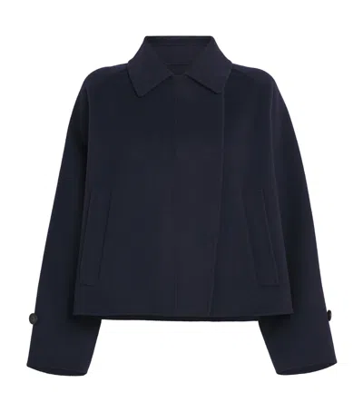 WEEKEND MAX MARA VIRGIN WOOL CROPPED COAT