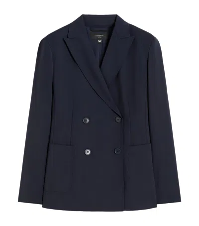 WEEKEND MAX MARA WEEKEND MAX MARA VIRGIN WOOL DOUBLE-BREASTED BLAZER