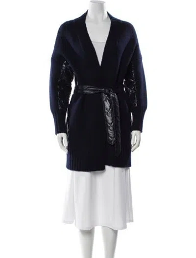 Pre-owned Weekend Max Mara Virgin Wool Evening Jacket In Blue