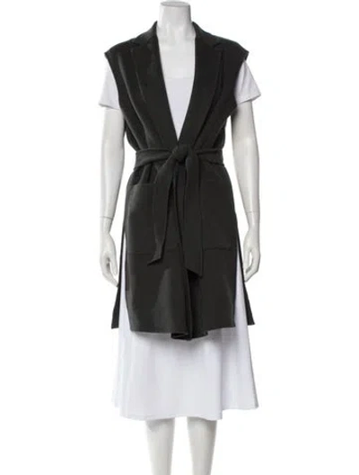 Pre-owned Weekend Max Mara Virgin Wool In Green