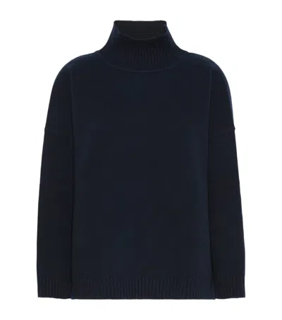 Weekend Max Mara Virgin Wool High-neck Sweater In Black