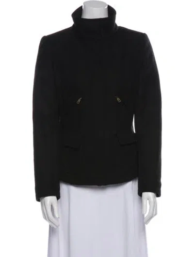 Pre-owned Weekend Max Mara Virgin Wool Jacket In Black