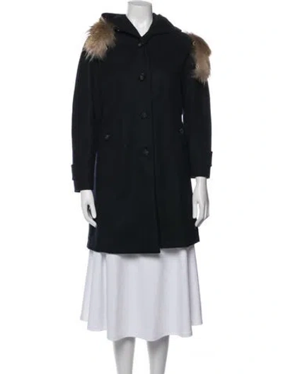 Pre-owned Weekend Max Mara Virgin Wool Jacket In Black
