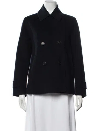 Pre-owned Weekend Max Mara Virgin Wool Jacket In Blue
