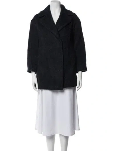 Pre-owned Weekend Max Mara Virgin Wool Jacket In Blue