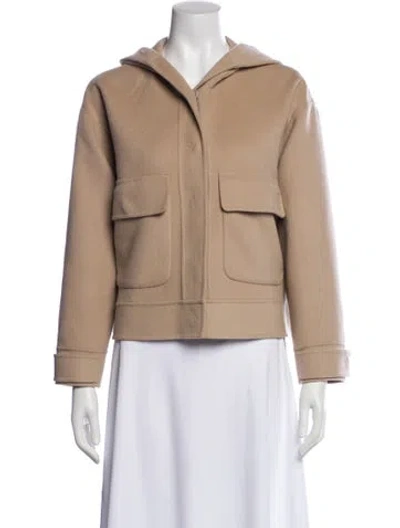 Pre-owned Weekend Max Mara Virgin Wool Jacket In Neutral