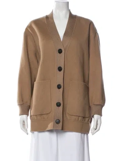Pre-owned Weekend Max Mara Virgin Wool Jacket In Neutral