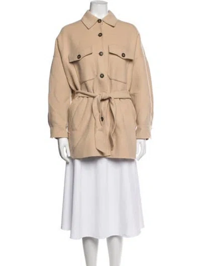 Pre-owned Weekend Max Mara Virgin Wool Jacket In Neutrals