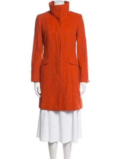 Pre-owned Weekend Max Mara Virgin Wool Jacket In Orange