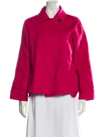 Pre-owned Weekend Max Mara Virgin Wool Jacket In Red