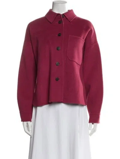 Pre-owned Weekend Max Mara Virgin Wool Jacket W/ Tags In Pink