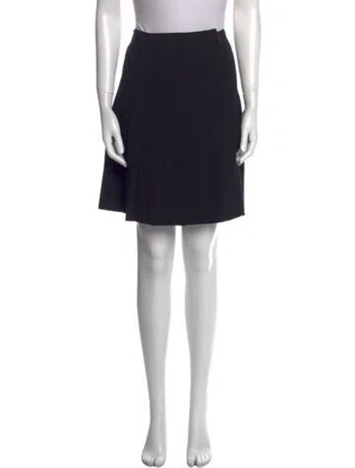 Pre-owned Weekend Max Mara Virgin Wool Knee-length Skirt In Blue