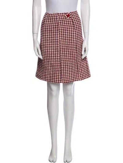 Pre-owned Weekend Max Mara Virgin Wool Knee-length Skirt In Multi