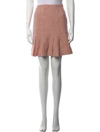Pre-owned Weekend Max Mara Virgin Wool Knee-length Skirt In Pink