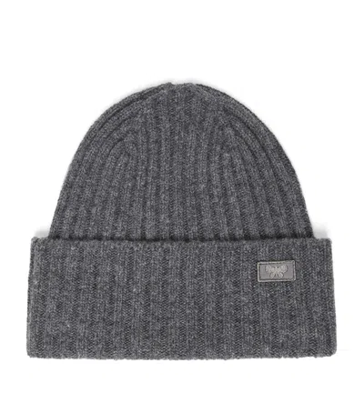 Weekend Max Mara Virgin Wool Logo Beanie In Pink