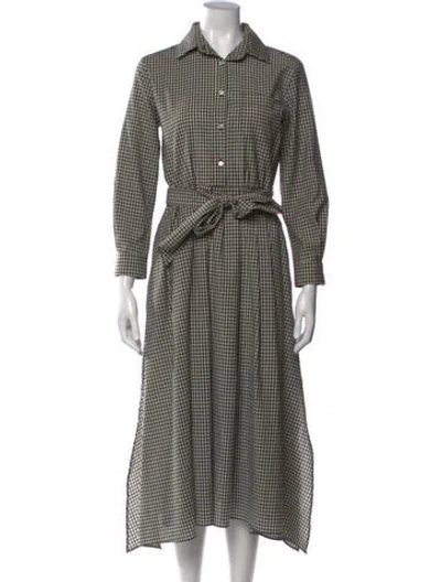 Pre-owned Weekend Max Mara Virgin Wool Midi Length Dress In Neutrals