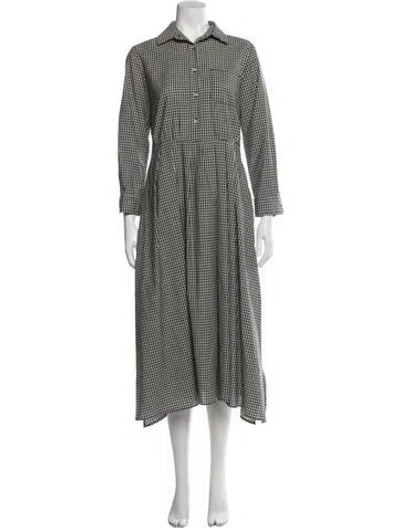 Pre-owned Weekend Max Mara Virgin Wool Midi Length Dress W/ Tags In Multi