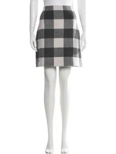 Pre-owned Weekend Max Mara Virgin Wool Mini Skirt In Grey