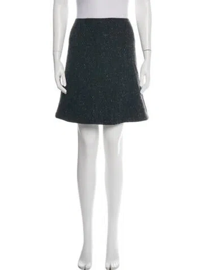 Pre-owned Weekend Max Mara Virgin Wool Mini Skirt In White