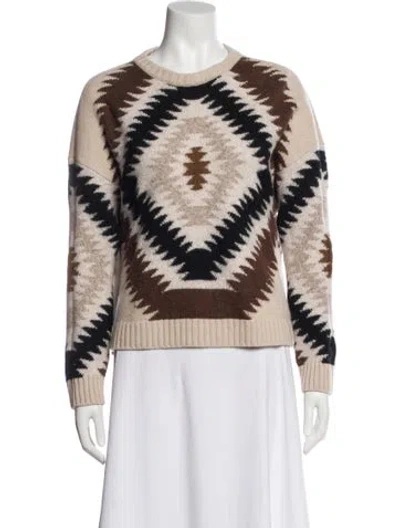 Pre-owned Weekend Max Mara Virgin Wool Printed Sweater In Multi