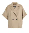 Weekend Max Mara Virgin Wool Short Coat In Neutral
